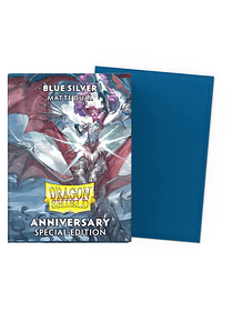 Dragon Shield (100) -  Dual Matte Blue Silver