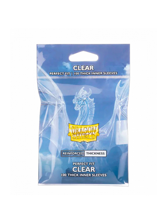 Dragon Shield Perfect Fit Thick Inner Sleeves -  Clear