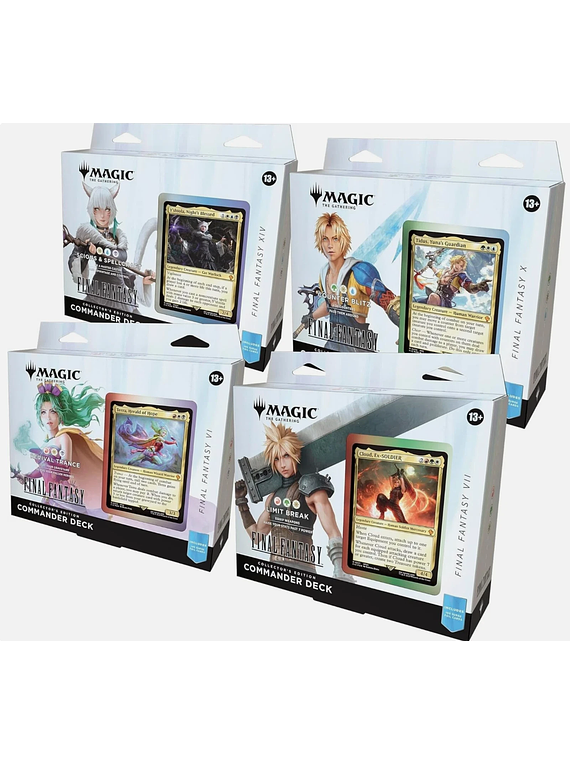 Magic The Gathering - Final Fantasy Set of 4 COLLECTOR Commander Decks