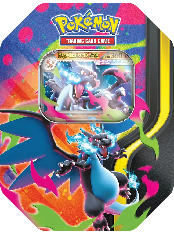Pokémon TCG: Mega Charizard X EX Tin