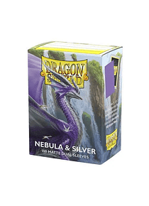 Dragon Shield (100) -  Dual Matte Nebula / Silver