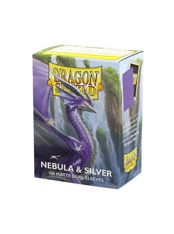 Dragon Shield (100) -  Dual Matte Nebula / Silver