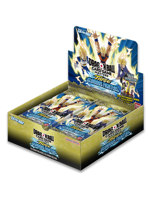 DragonBall Super Card Game - Three Glorious Fighters Booster Display (24 Packs)