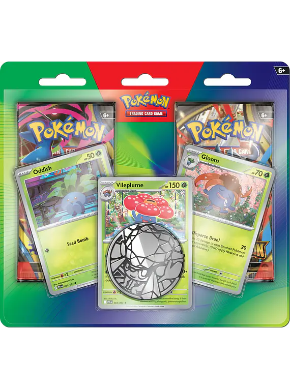 Pokémon TCG - Enhanced 2 Booster Blister: Oddish, Gloom & Vileplume