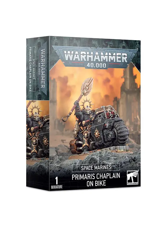 Warhammer 40k - Space Marines Chaplain on Bike