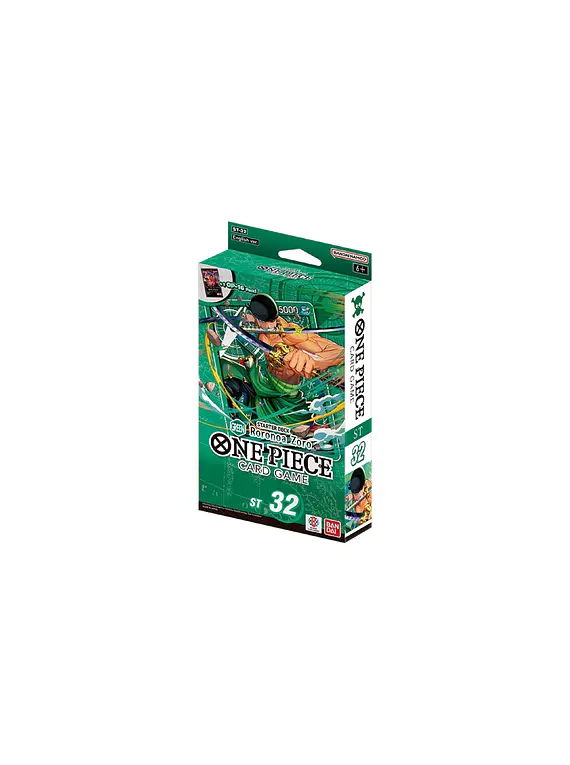 One Piece Card Game: Starter Deck - GREEN Roronoa Zoro (ST-32) - EN