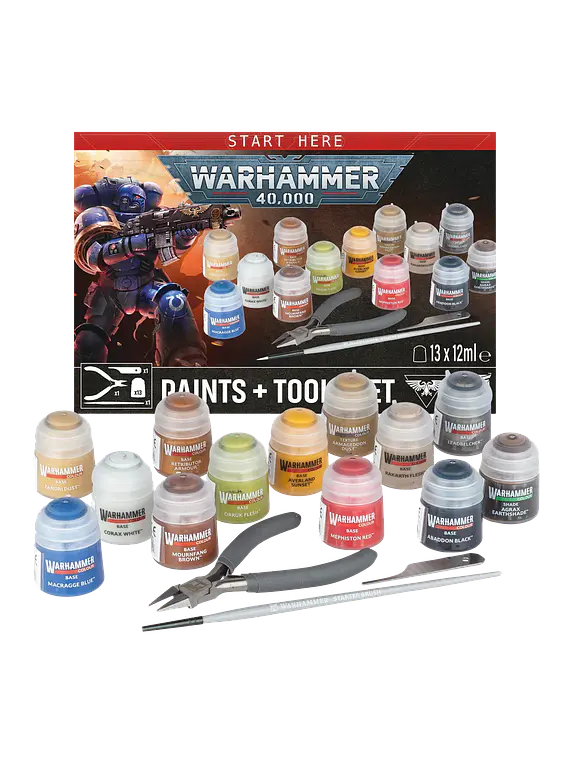 Warhammer 40,000: Paints + Tools Set (2026)