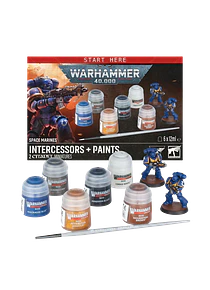 Space Marines: Intercessors + Paints Set