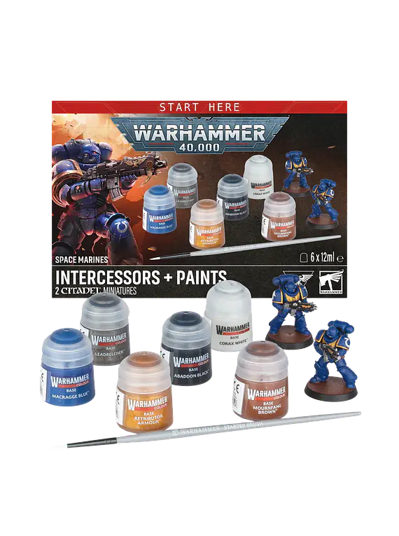 Space Marines: Intercessors + Paints Set