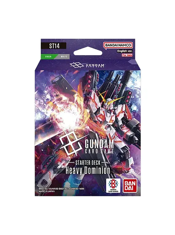 Gundam Card Game Starter Deck ST14 Heavy Dominion – EN