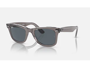 Ray-Ban Wayfarer RB2140 1355R5 50mm Cinza Transparente/Azul