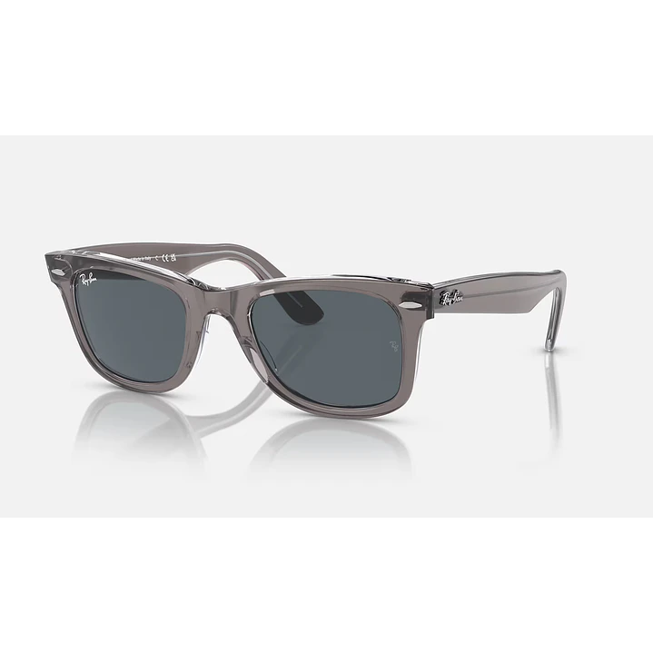 Ray-Ban Wayfarer RB2140 1355R5 50mm Cinza Transparente/Azul 1