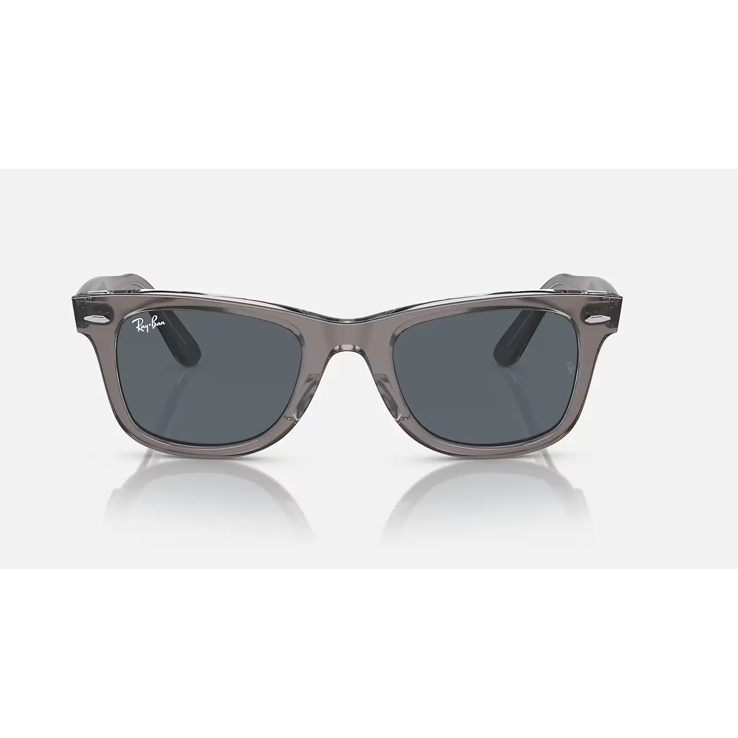 Ray-Ban Wayfarer RB2140 1355R5 50mm Cinza Transparente/Azul 2