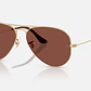 Ray-Ban Aviator Large Metal RB3025 001/C5 58mm Dourado/Castanho Avermelhado - Thumbnail 1