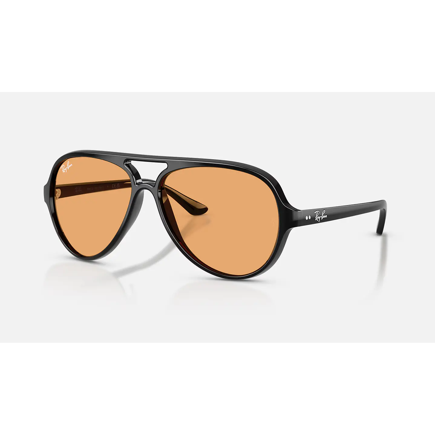 Ray-Ban Cats 5000 RB4125 601/33 59mm Preto/Laranja 1