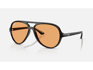 Ray-Ban Cats 5000 RB4125 601/33 59mm Preto/Laranja