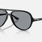Ray-Ban Cats 5000 RB4125 601/R5 59mm Preto/Azul - Thumbnail 1