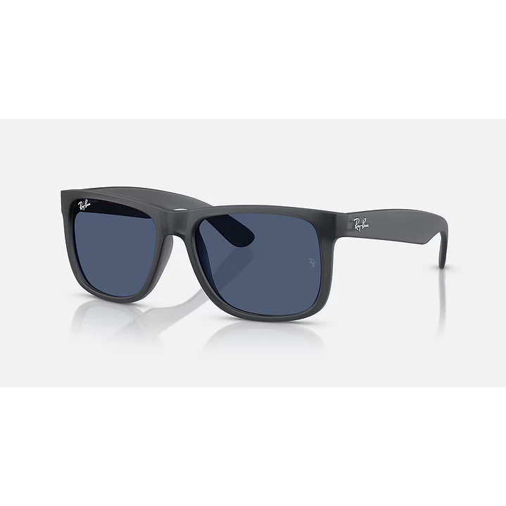 Ray-Ban Justin RB4165 6873/80 55mm Cinza Opal/Azul Escuro 1