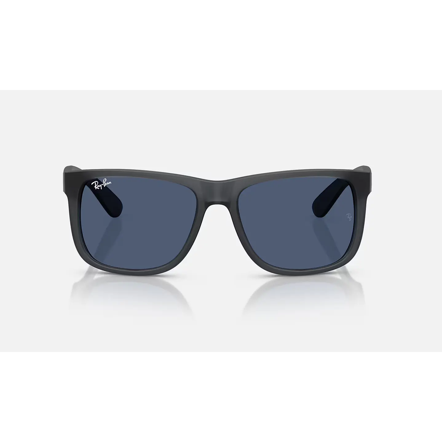 Ray-Ban Justin RB4165 6873/80 55mm Cinza Opal/Azul Escuro 2