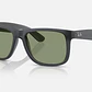Ray-Ban Justin RB4165 6873/82 55mm Cinza Opal/Verde - thumbnail 1