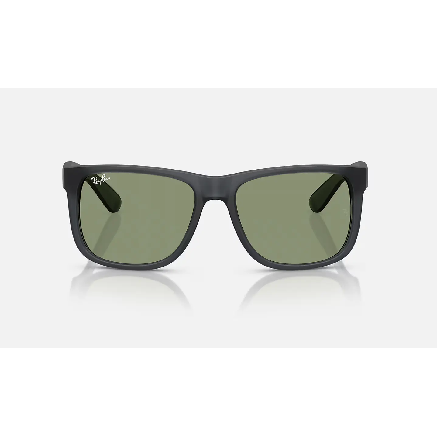Ray-Ban Justin RB4165 6873/82 55mm Cinza Opal/Verde 2