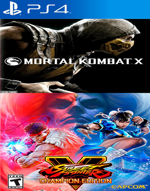 Mortal kombat X + Street Fighter V - PS4