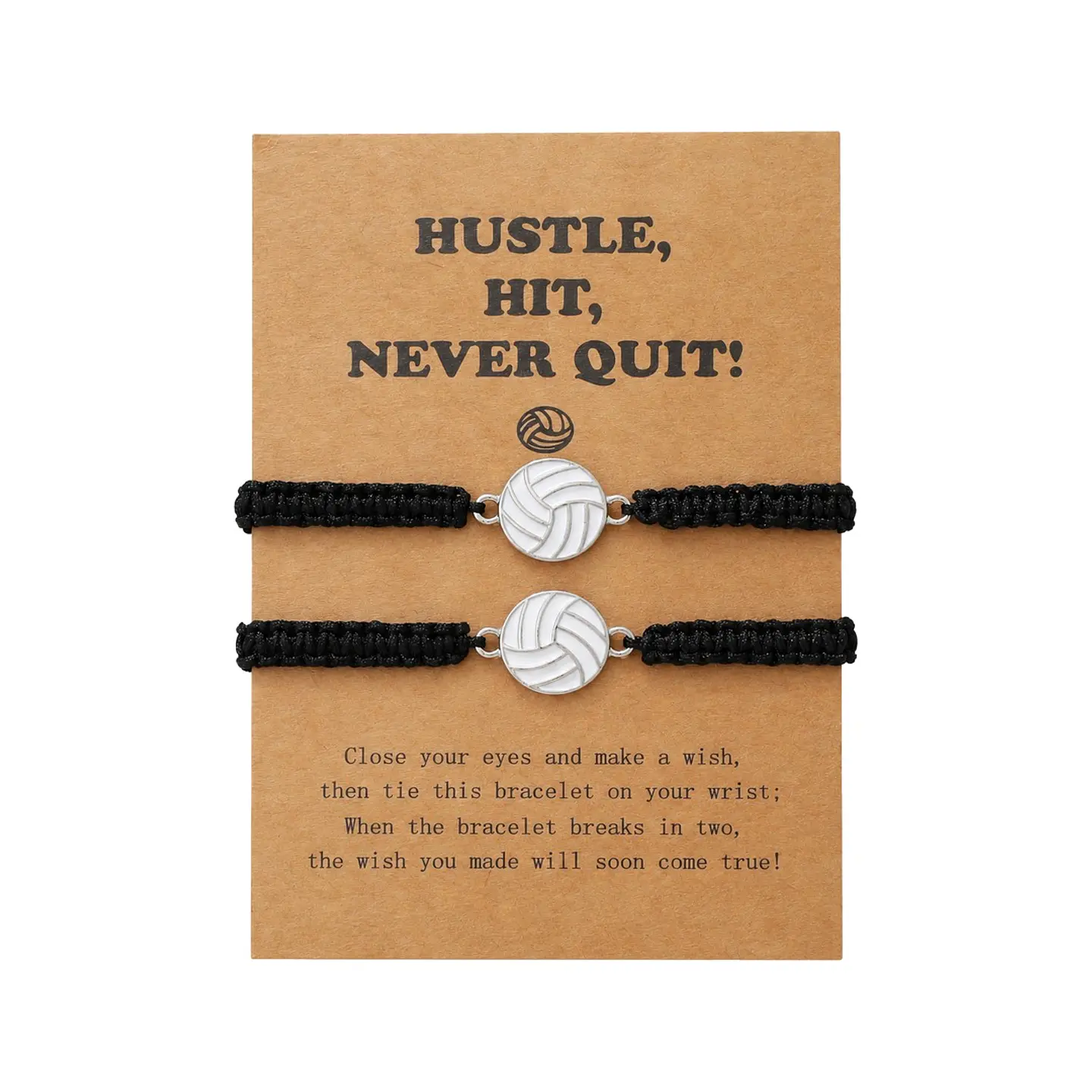 Pulsera de amistad de voleibol esmaltada 1