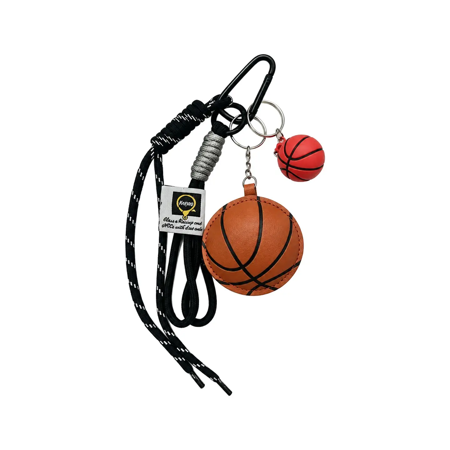 Llavero de balón deportivo con cordón y mosquetón 1