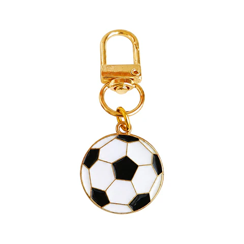 Llavero metálico de balón con estrella