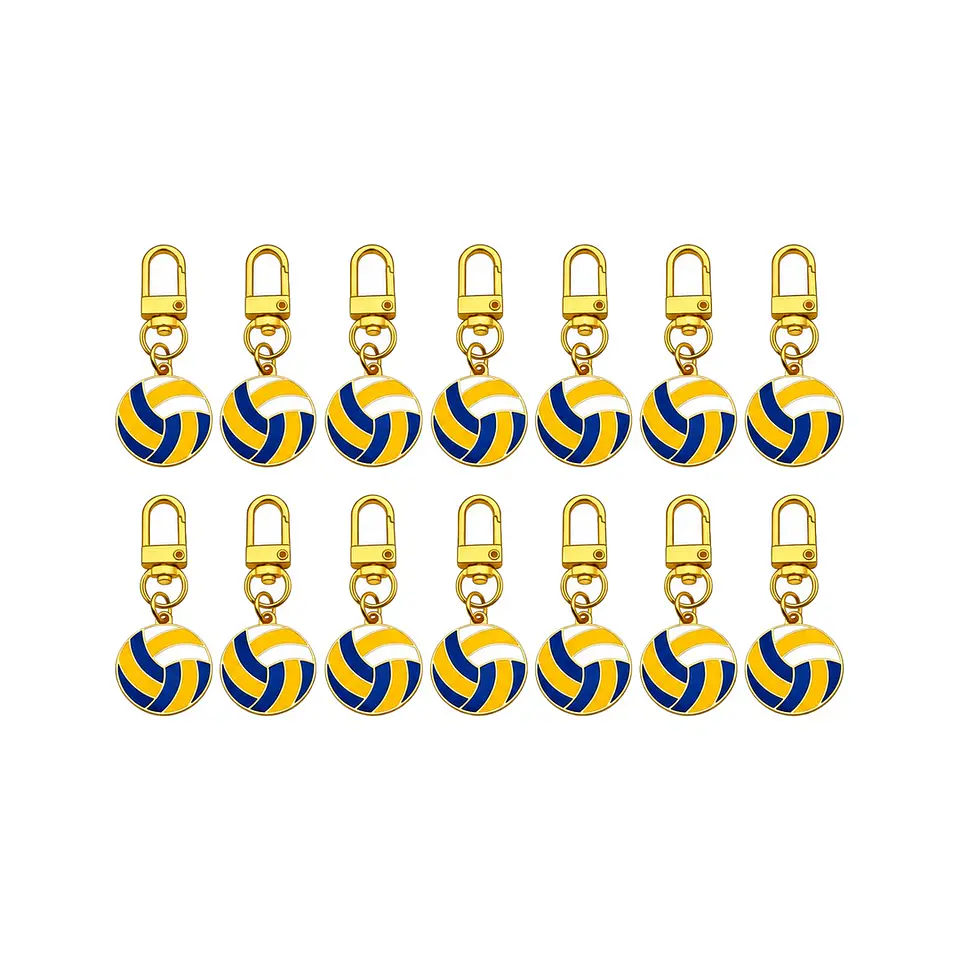 Llavero de voleibol amarillo 1