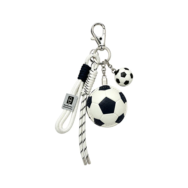 Llavero de balón deportivo con cordón y mosquetón