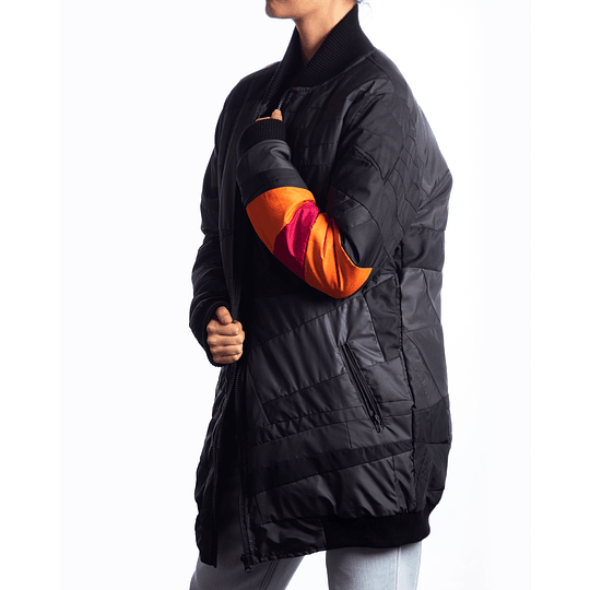 Chaqueta Bomber Oversize Naranja