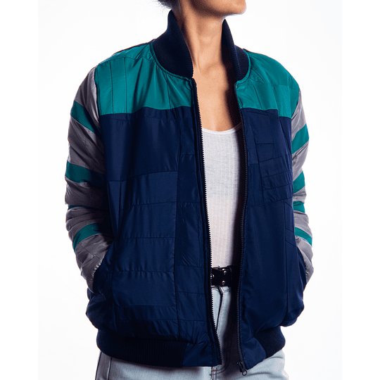 Chaqueta Bomber Mini - Rayas