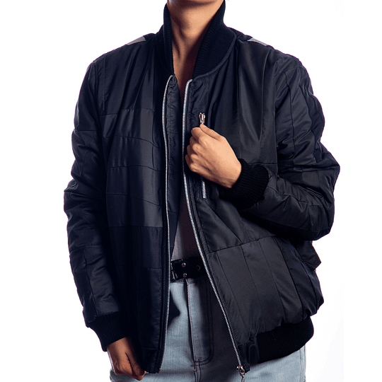 Chaqueta Bomber Mini - Negra