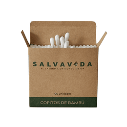 Caja de Copitos de Bambú