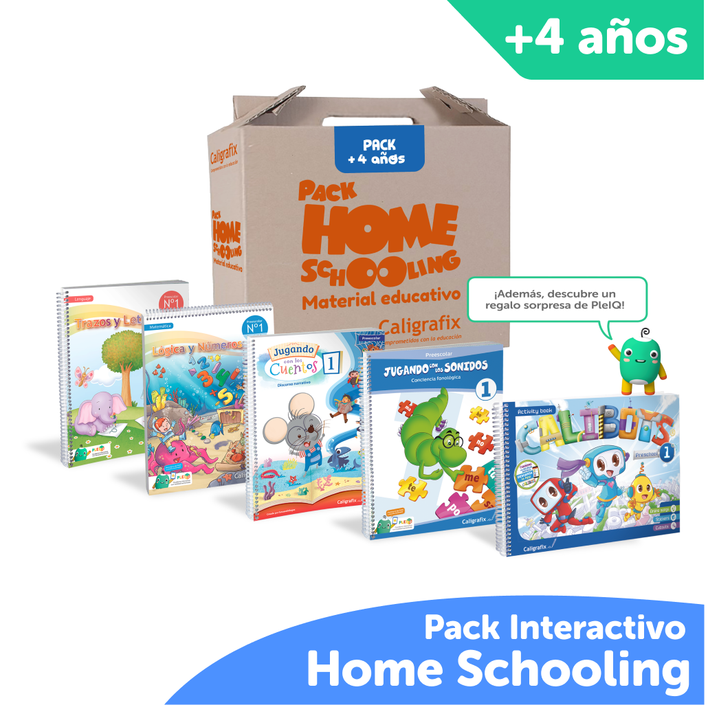 Super Pack Homeschooling Caligrafix + PleIQ 4 años