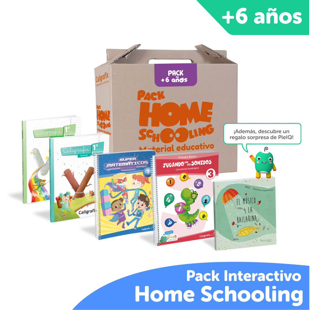 Super Pack Homeschooling Caligrafix + PleIQ 6 años