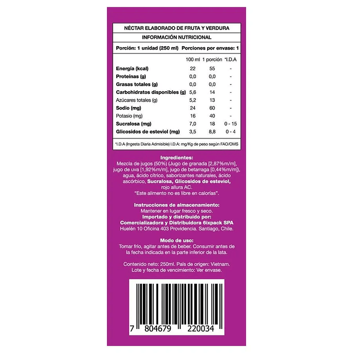 Jugo Be Well Drink Smart (uva) 2