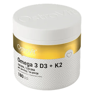 OSTROVIT Omega 3 D3+K2 (180 cápsulas)