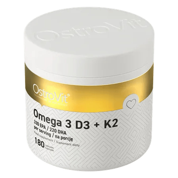 OSTROVIT Omega 3 D3+K2 (180 cápsulas) 2