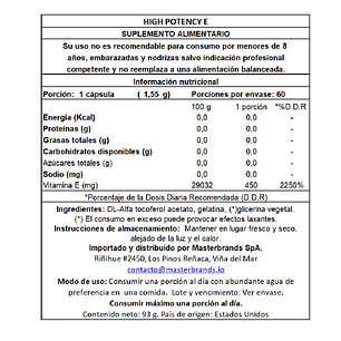 Vitamina E Nature's Truth 1000IU 450Mg 60 un