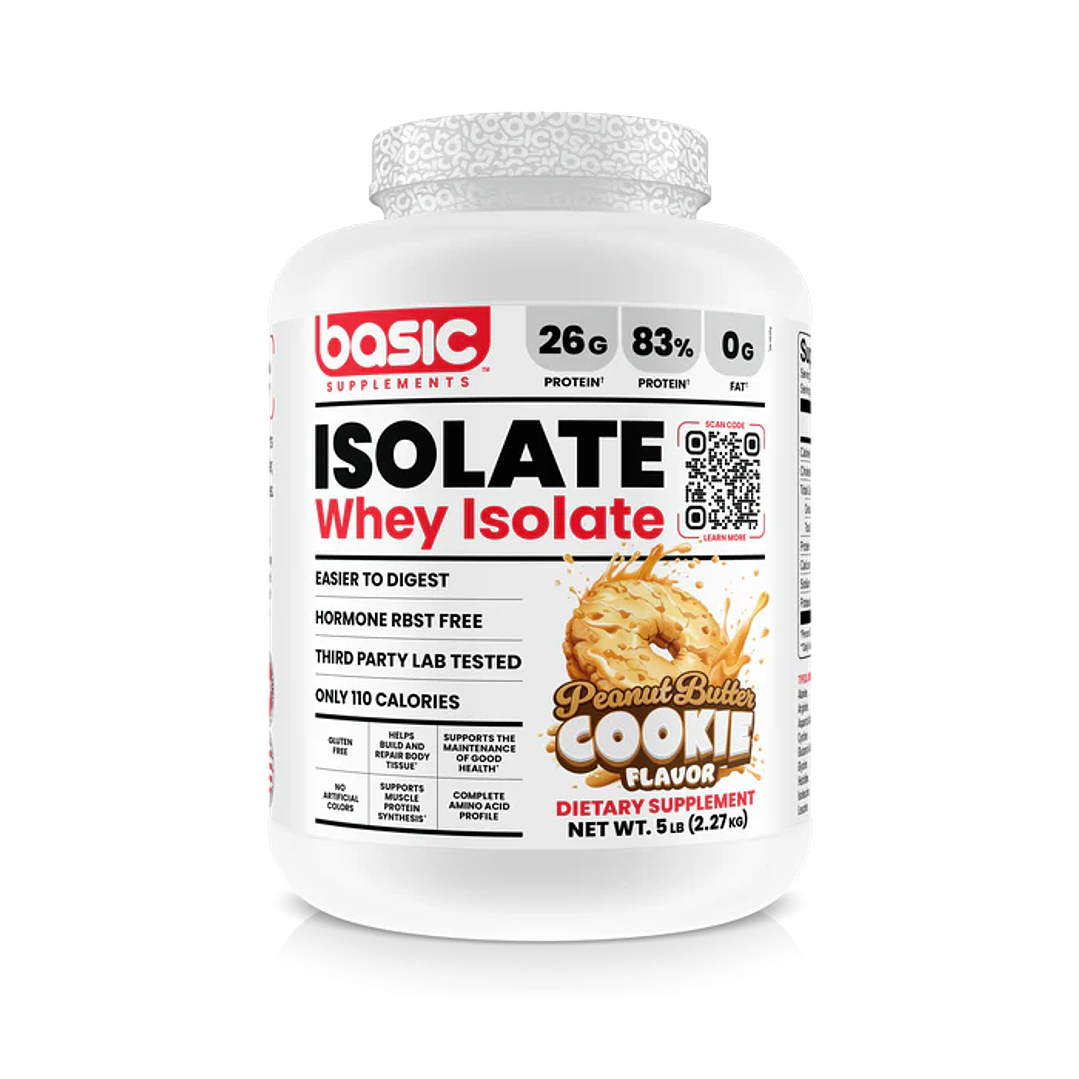 Basic Proteina Isolate 5 Lb Peanut Butter Cookie 1
