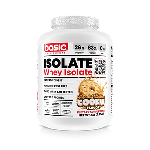 Basic Proteina Isolate 5 Lb Peanut Butter Cookie