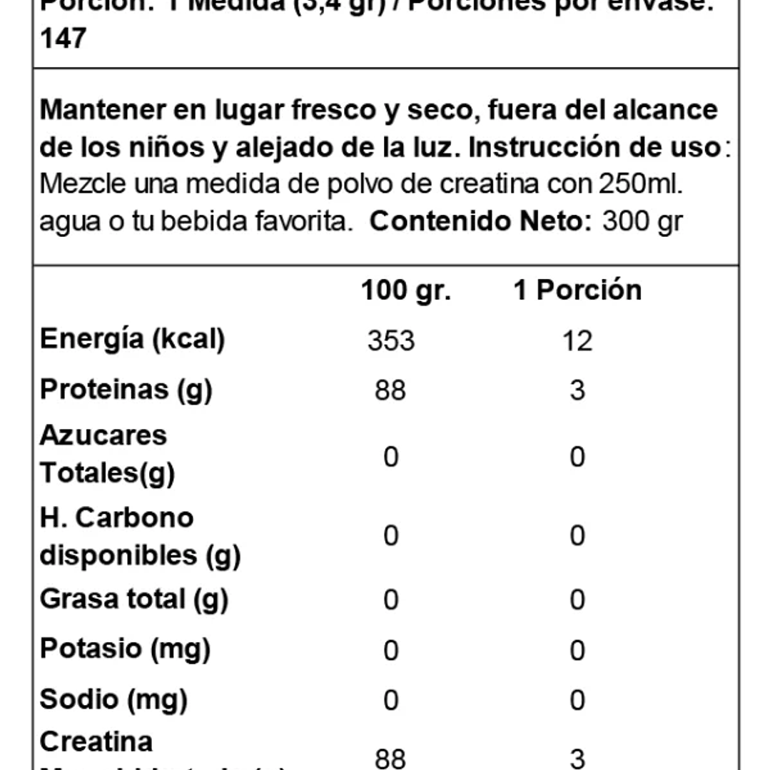 Creatina Dymatize Creapure 500 Grs 4
