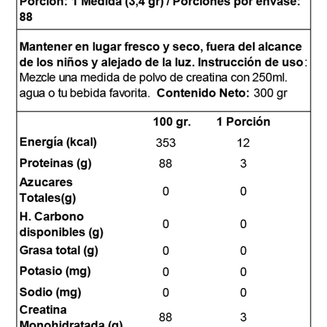 Creatina Dymatize Creapure 300 Grs 4