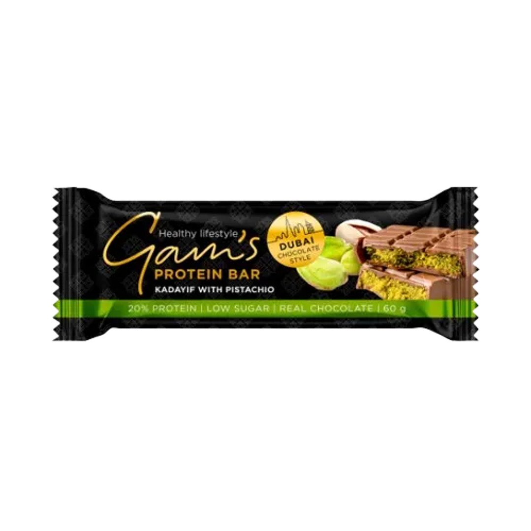 Barra Proteina Estilo Chocolate Dubai 60 G Pistachio 1