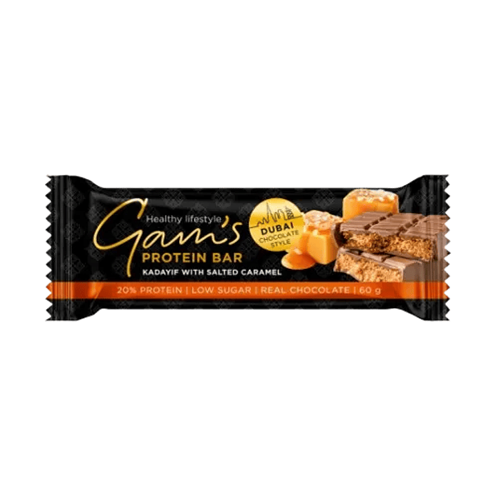 Barra Proteina Estilo Chocolate Dubai 60 G Salted Caramel 1