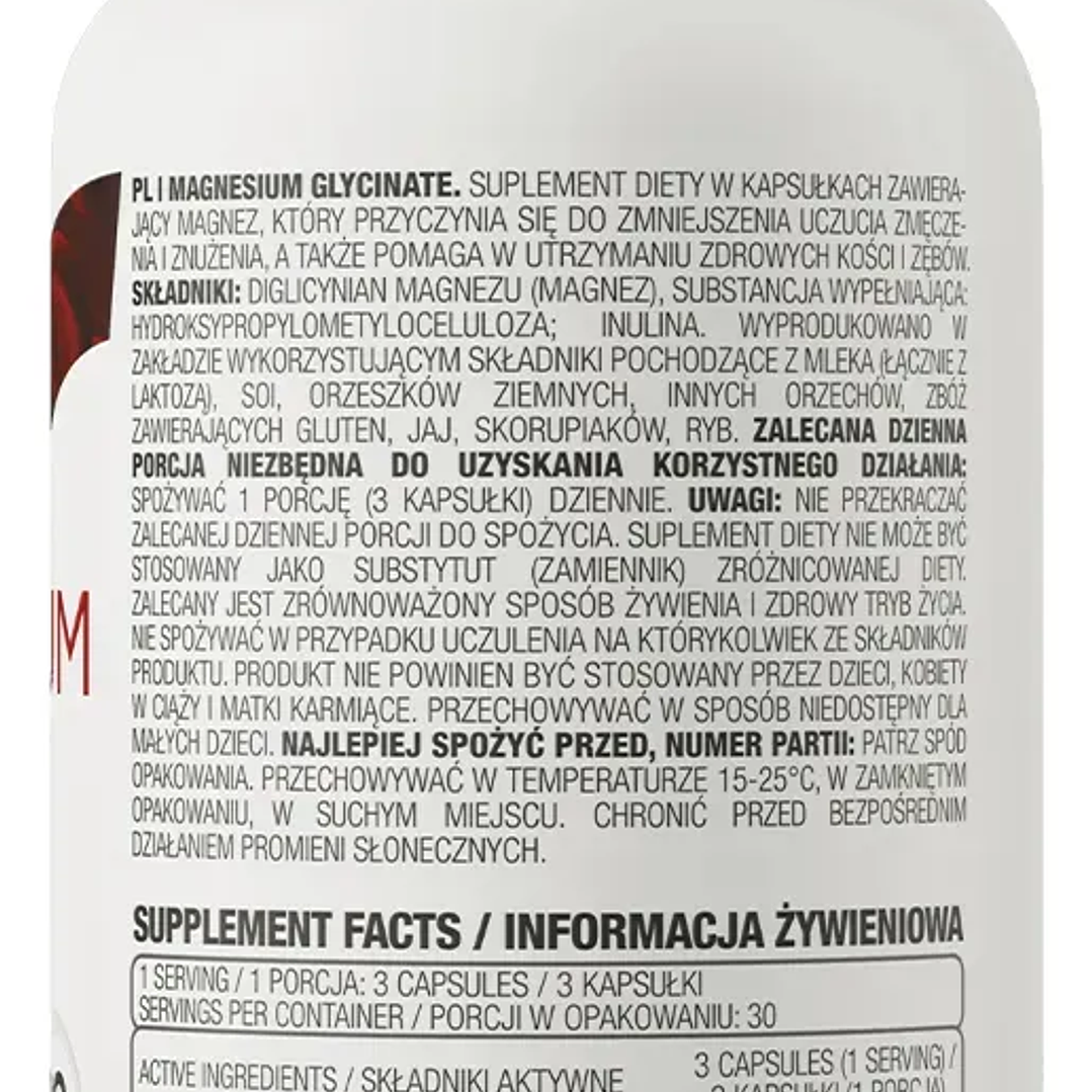 Ostrovit Magnesio Glicinato | Magnesium Glycinate | 90 Caps Sin Sabor 2