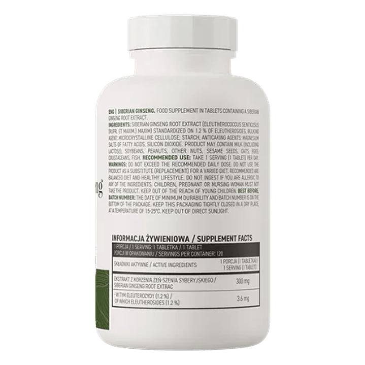 Ginseng Siberiano 120 Tabs 2