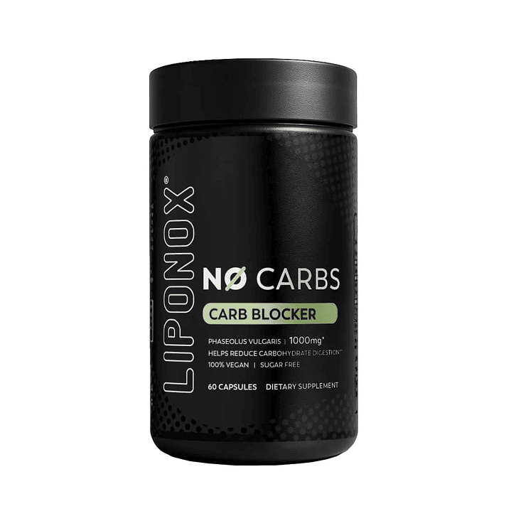 Suplemento NoCarbs 1000mg Bloqueador de Carbohidratos 60 Capsulas Liponox 1